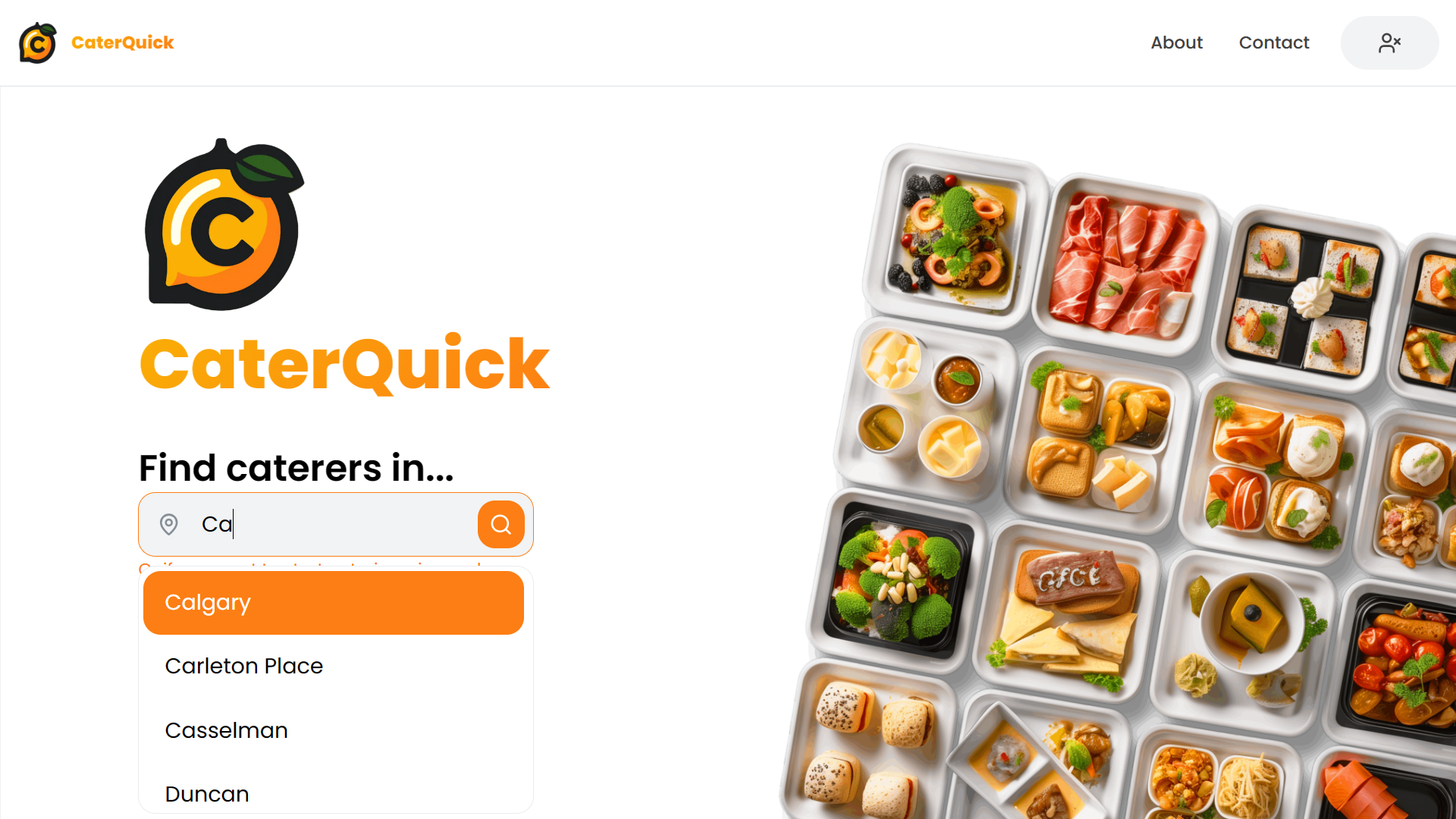 CaterQuick Home Page